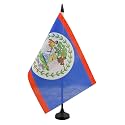 AZ FLAG Belize Table Flag 6x8 in 100D Polyester Plastic Base