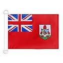 AZ FLAG Bermuda Civil Ensign Boat Flag 12x18 in Plastic Rings