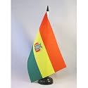 AZ FLAG Bolivia Table Flag 6x8 in 100D Polyester Plastic Base