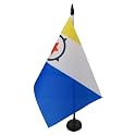 AZ FLAG Bonaire Table Flag 6x8 in 100D Polyester Plastic Base