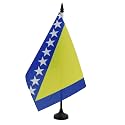AZ FLAG Bosnia and Herzegovina Table Flag 6x8 in Plastic Base