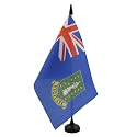 AZ FLAG British Virgin Islands Table Flag 6x8 in Plastic Base
