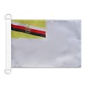 AZ FLAG Brunei Naval Ensign Boat Flag 12x18 in Mesh Polyester Plastic Rings