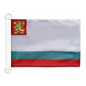 AZ FLAG Bulgaria Naval Ensign Boat Flag 12x18 in Plastic Rings