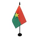 AZ FLAG Burkina Faso Table Flag 4x6 in 100D Polyester Plastic Base