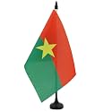 AZ FLAG Burkina Faso Table Flag 6x8 in 100D Polyester Plastic Base