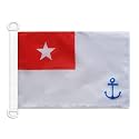 AZ FLAG Burma Naval Ensign Boat Flag 12x18 in Mesh Polyester Plastic Rings