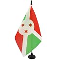AZ FLAG Burundi Table Flag 6x8 in 100D Polyester Plastic Base