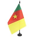 AZ FLAG Cameroon Table Flag 6x8 in 100D Polyester Plastic Base