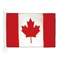 AZ FLAG Canada Boat Flag 12x18 in Mesh Polyester Plastic Rings