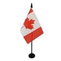 AZ FLAG Canada Table Flag 4x6 in 100D Polyester Plastic Base