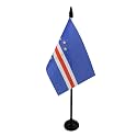 AZ FLAG Cape Verde Table Flag 4x6 in 100D Polyester Plastic Base