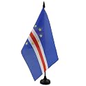 AZ FLAG Cape Verde Table Flag 6x8 in 100D Polyester Plastic Base