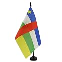 AZ FLAG Central African Republic Table Flag 6x8 in Plastic Base