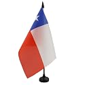 AZ FLAG Chile Table Flag 6x8 in 100D Polyester Plastic Base