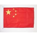 AZ FLAG China Boat Flag 12x18 in Mesh Polyester Plastic Rings
