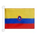 AZ FLAG Colombia Civil Ensign Boat Flag 12x18 in Plastic Rings