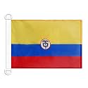 AZ FLAG Colombia Naval Ensign Boat Flag 12x18 in Plastic Rings