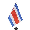 AZ FLAG Costa Rica Table Flag 6x8 in 100D Polyester Plastic Base
