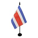 AZ FLAG Costa Rica Table Flag 4x6 in 100D Polyester Plastic Base