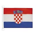 AZ FLAG Croatia Boat Flag 12x18 in Mesh Polyester Plastic Rings