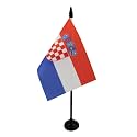 AZ FLAG Croatia Table Flag 4x6 in 100D Polyester Plastic Base
