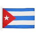 AZ FLAG Cuba Boat Flag 12x18 in Cuban Mesh Polyester Plastic Rings