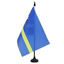 AZ FLAG Curaçao Table Flag 6x8 in 100D Polyester Plastic Base