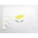 AZ FLAG Cyprus Boat Flag 12x18 in Mesh Polyester Plastic Rings