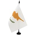 AZ FLAG Cyprus Table Flag 6x8 in 100D Polyester Plastic Base