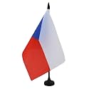 AZ FLAG Czech Republic Table Flag 6x8 in 100D Polyester Plastic Base