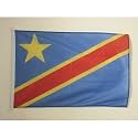 AZ FLAG Democratic Republic of the Congo Boat Flag 12x18 in Plastic Rings