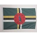 AZ FLAG Dominica Boat Flag 12x18 in Mesh Polyester Plastic Rings