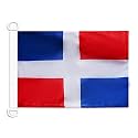 AZ FLAG Dominican Republic Civil Ensign Boat Flag 12x18 in Plastic Rings
