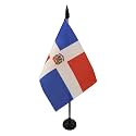 AZ FLAG Dominican Republic Table Flag 4x6 in 100D Polyester Plastic Base