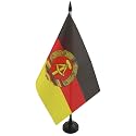 AZ FLAG East Germany Table Flag 6x8 in 100D Polyester Plastic Base