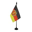 AZ FLAG East Germany Table Flag 4x6 in 100D Polyester Plastic Base