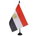 AZ FLAG Egypt Table Flag 6x8 in 100D Polyester Plastic Base
