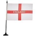 AZ FLAG England with inscriptions Table Flag 6x8 in Plastic Base