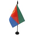 AZ FLAG Eritrea Table Flag 4x6 in 100D Polyester Plastic Base