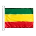AZ FLAG Ethiopia without arms Boat Flag 12x18 in Plastic Rings
