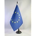 AZ FLAG Europe Table Flag 6x8 in 100D Polyester Plastic Base