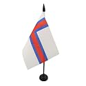 AZ FLAG Faroe Islands Table Flag 4x6 in 100D Polyester Plastic Base
