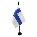 AZ FLAG Finland Table Flag 4x6 in 100D Polyester Plastic Base