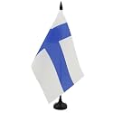 AZ FLAG Finland Table Flag 6x8 in 100D Polyester Plastic Base