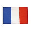 AZ FLAG France Civil Ensign Boat Flag 12x18 in Mesh Polyester Plastic Rings