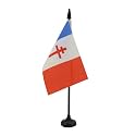 AZ FLAG Free France 1940-1944 Table Flag 4x6 in 100D Polyester Plastic Base