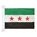 AZ FLAG Free Syrian Army Boat Flag 12x18 in Mesh Polyester Plastic Rings