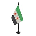 AZ FLAG Free Syrian Army Table Flag 4x6 in 100D Polyester Plastic Base