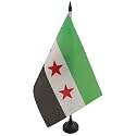 AZ FLAG Free Syrian Army Table Flag 6x8 in 100D Polyester Plastic Base